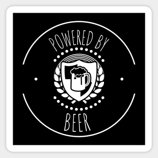 Powered By Beer Sticker